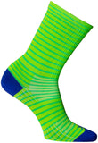 SockGuy Apple Stripes SGX Socks - 6 inch Green Small/Medium