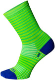 SockGuy Apple Stripes SGX Socks - 6 inch Green Large/X-Large