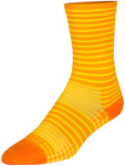 SockGuy Gold Stripes SGX Socks - 6 inch Gold Small/Medium