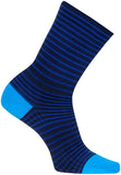 SockGuy Navy Stripes SGX Socks - 6 inch Navy Small/Medium