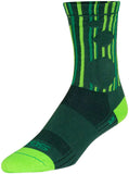 SockGuy Rainforest SGX Socks - 6 inch Green Small/Medium