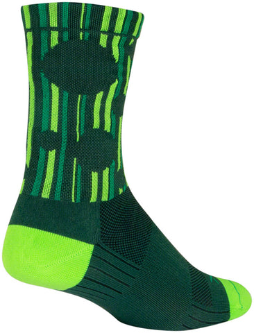 SockGuy Rainforest SGX Socks - 6 inch Green Large/X-Large