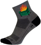 SockGuy 2020 Classic Socks - 3 inch Gray/Black Small/Medium