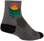 SockGuy 2020 Classic Socks - 3 inch Gray/Black Large/X-Large