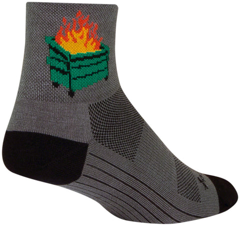 SockGuy 2020 Classic Socks - 3 inch Gray/Black Small/Medium