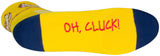 SockGuy Cluck Classic Socks - 3 inch Yellow/Blue Small/Medium