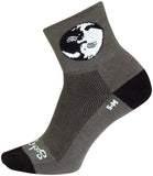 SockGuy Harmony Classic Socks - 3 inch Gray/Black Large/X-Large