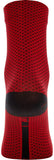 GORE® C3 Dot Mid Socks - Red/Black 6.7 Cuff Fits Sizes 8-9.5