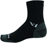 Swiftwick Pursuit Four Ultralight Socks 4 inch Black