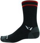 Swiftwick Pursuit Seven Ultralight Socks 7 inch Coal Red