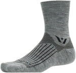 Swiftwick Pursuit Four Wool Socks - 4 inch Heather Medium