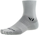 Swiftwick Aspire Four Socks 4 inch Pewter