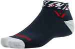 Swiftwick Vision One Flash Socks - 1 inch Black/Gray Small/Medium