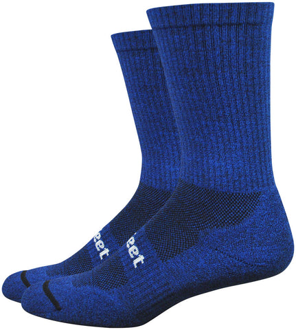 DeFeet DEvo Cush Crew Socks 7 inch Vapor Blue