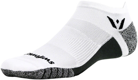 Swiftwick Flite XT Zero Tab Socks No Show White