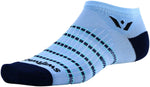 Swiftwick Aspire Zero Stripe Socks No Show Sky Blue Navy