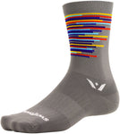 Swiftwick Vision Six Sprint Socks 6 inch GRAY