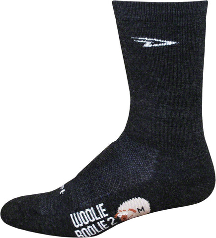 DeFeet Woolie Boolie Socks - 6 inch Charcoal Large