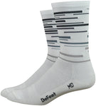 DeFeet Aireator DNA Socks - 6 inch White/Gray Small