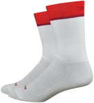 DeFeet Aireator Team Socks - 6 inch White/Red X-Large