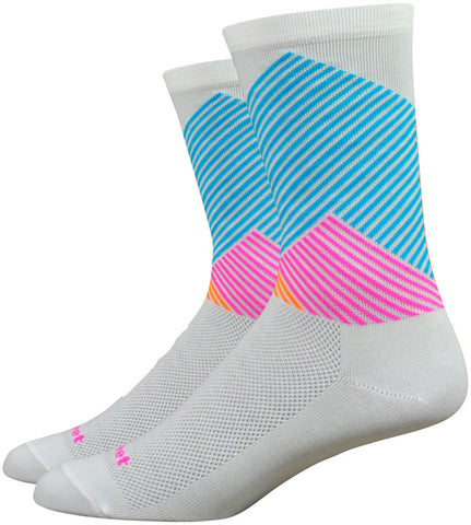 DeFeet Aireator Color Mountain Socks - 6 inch Multi-Color Small