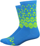 DeFeet Aireator Barnstormer On The Rocks Socks - 6 inch Barnstormer Blue/Hi-