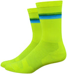 DeFeet Levitator Lite Saturn Socks - 6 inch Yellow Small