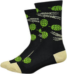 DeFeet Aireator Hops and Barley Socks 6 inch Black