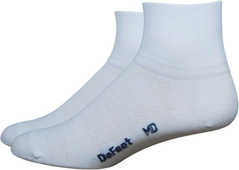 DeFeet Aireator D-Logo Socks - 3 inch White Large