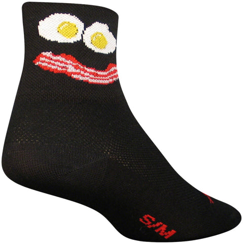 SockGuy Classic Breakfast Socks 3 inch Black