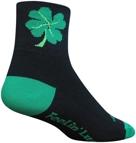 SockGuy Classic Lucky Socks 3 inch Black