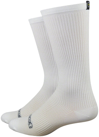 DeFeet Evo Disruptor Socks 8 inch White