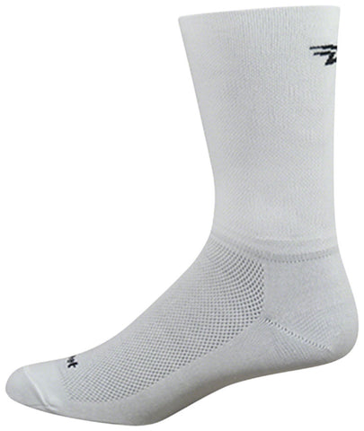 DeFeet Aireator DLogo Double Cuff Socks 6 inch White