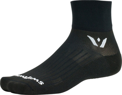 Swiftwick Aspire Two Socks 2 inch Black