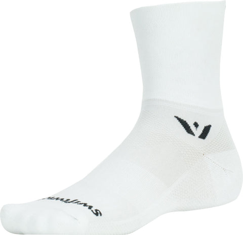 Swiftwick Aspire Four Socks 4 inch White