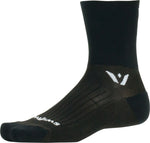 Swiftwick Performance Four Socks - 4 inch Black Large