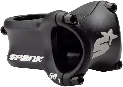 Spank Oozy Trail 2 Stem - 50mm 31.8 Clamp +/-0 1 1/8 Aluminum Matte Black