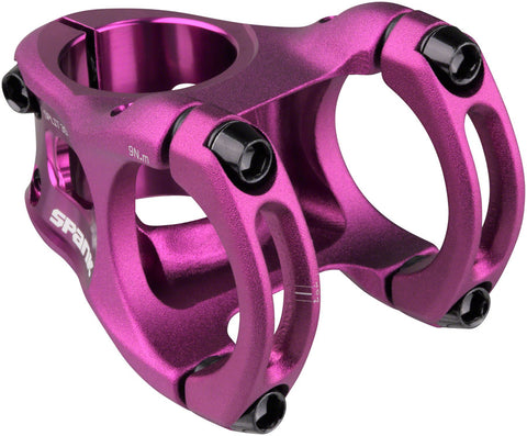 Spank SPLIT 35  Stem - 35mm 35mm Clamp 0 Degree 1-1/8 Purple