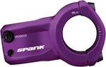 Spank SPOON 318  Stem - 43mm 31.8mm Clamp 0 Degree 1-1/8 Purple