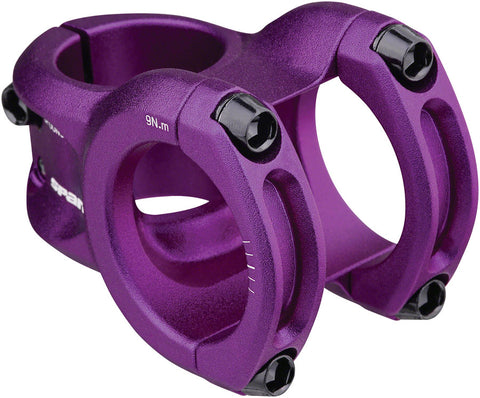 Spank SPOON 350  Stem - 35mm 35mm Clamp 0 Degree 1-1/8 Purple