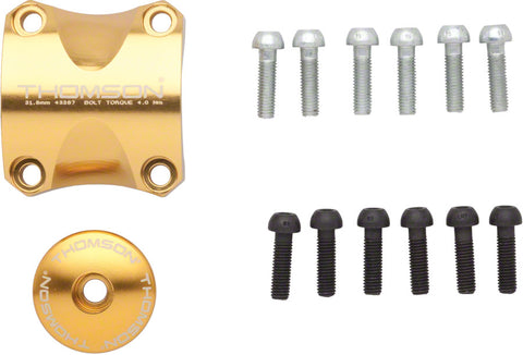 Thomson Stem Faceplate Dress Up Kit For X4 31.8mm Gold