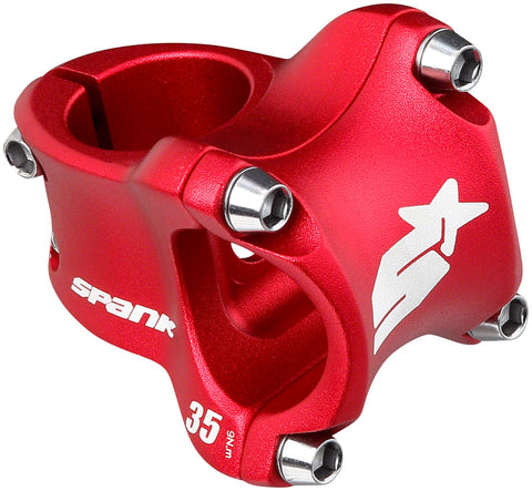 Spank Spike Race 2 Stem 35mm 31.8 Clamp +/0 1 1/8 Aluminum Red