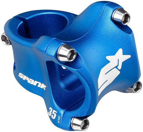 Spank Spike Race 2 Stem 35mm 31.8 Clamp +/0 1 1/8 Aluminum Blue