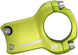 Spank Spike Race 2 Stem 35mm 31.8 Clamp +/0 1 1/8 Aluminum Green