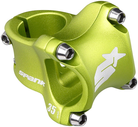 Spank Spike Race 2 Stem 35mm 31.8 Clamp +/0 1 1/8 Aluminum Green