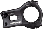 Spank Split Stem 33mm 31.8 Clamp +/0 1 1/8 Aluminum Black