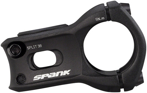 Spank Split Stem 38mm 31.8 Clamp +/0 1 1/8 Aluminum Black