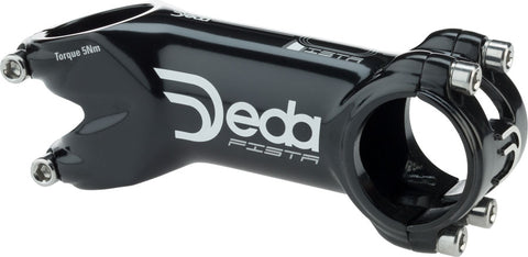 Deda Elementi Pista Stem 90mm 31.7 Clamp +/20 1 1/8 Alloy Black Polish