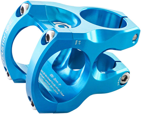 Industry Nine A35 Stem 32mm 35 Clamp +/9 1 1/8 Aluminum Turquoise