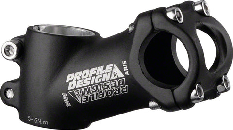 Profile Design Aris Stem 80mm 26 Clamp +/25 1 1/8 Aluminum Black